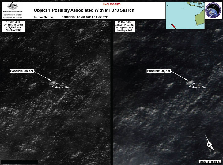 possible debris from MH 370
