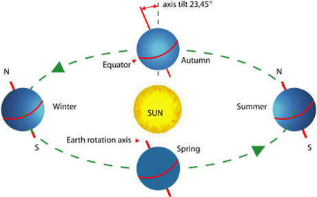 Earth's spin axis