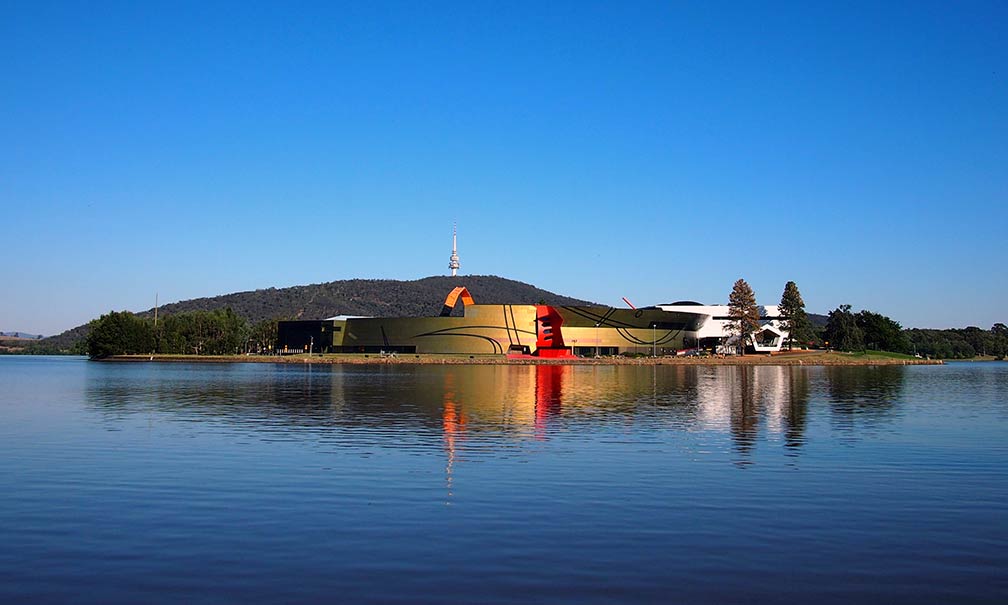 City of Canberra, National Museum of Australia at Lake Burley Griffen