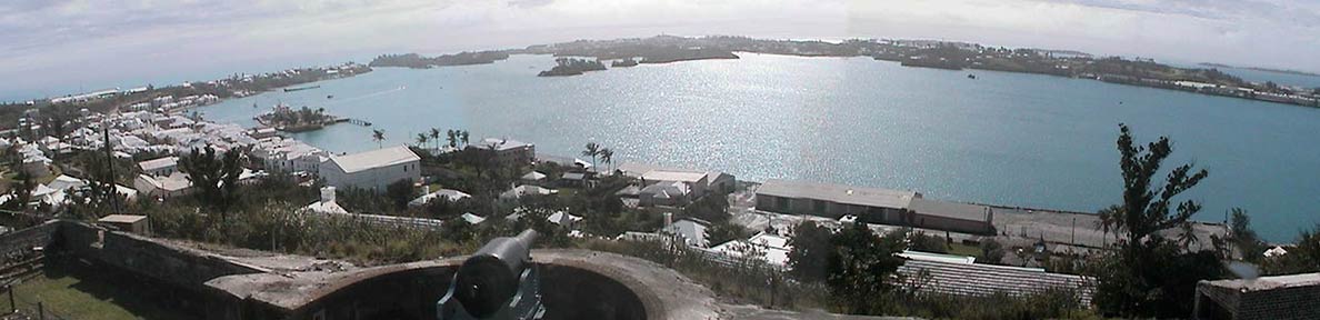 View from Fort George towards St. David's Island, Bermuda