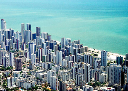 Aerial view of Recife, Pernambuco, Brazil