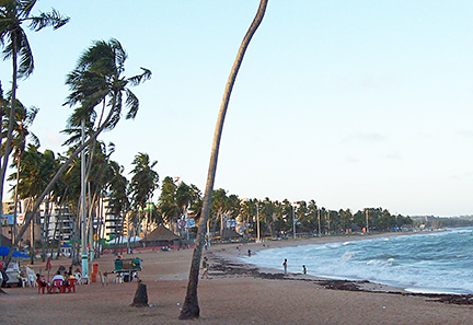 Jatiúca beach in Maceió, Alagoas, Brazil
