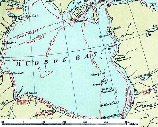 Map of Hudson Bay