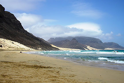Seaside on São Vicente island, Cape Verde
