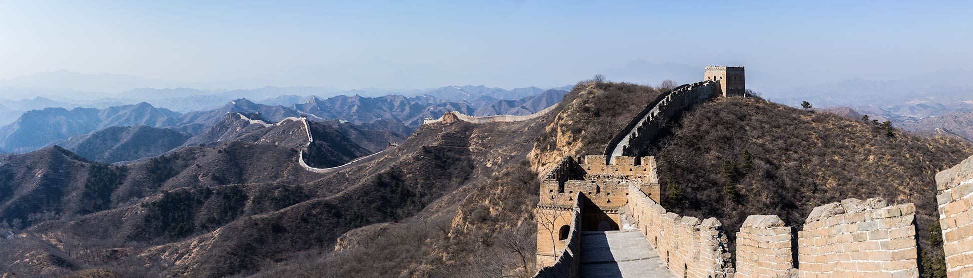 Meandering Great Wall of China