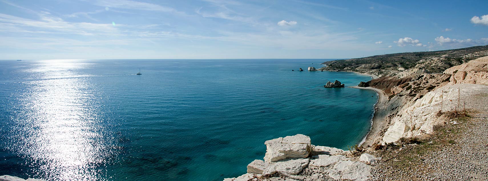 Aphrodite's Rock, Mediterranean Sea coast, Cyprus