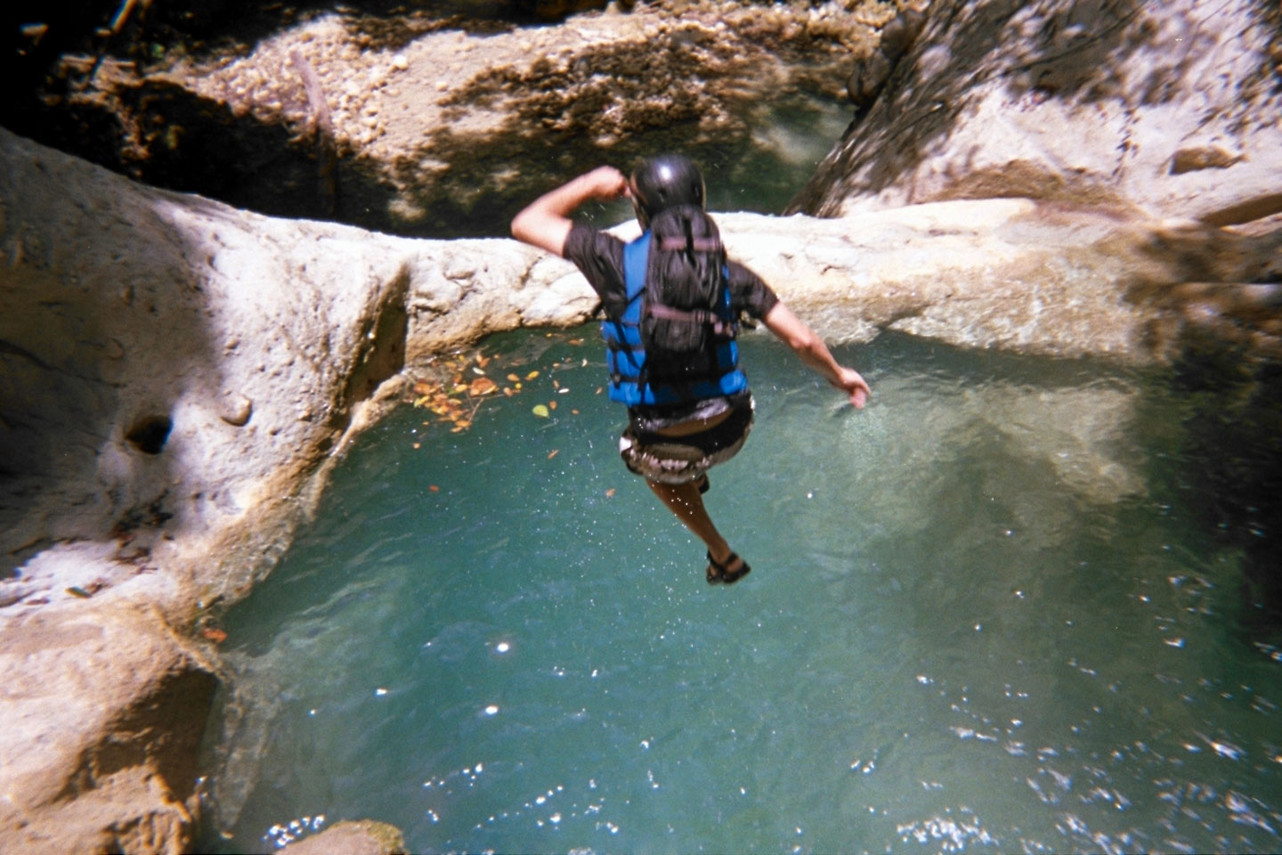 Jump into oner of the waterfalls of Damajagua, 