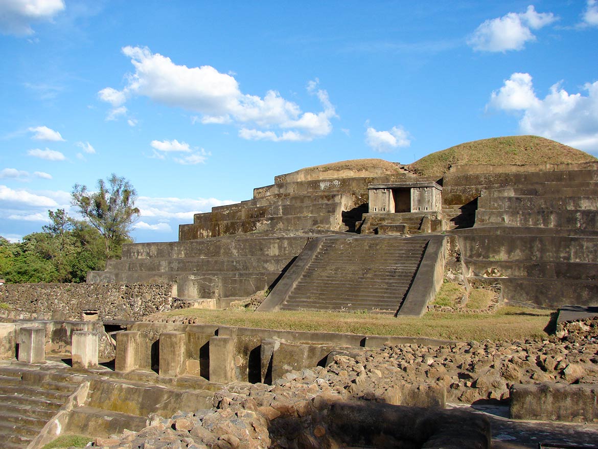 Ruins of Tazumal Maya complex in Chalchuapa, Santa Ana Department of El Salvador