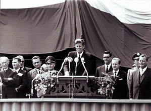 U.S. President John F. Kennedy speech at the Rathaus Schöneberg, Berlin