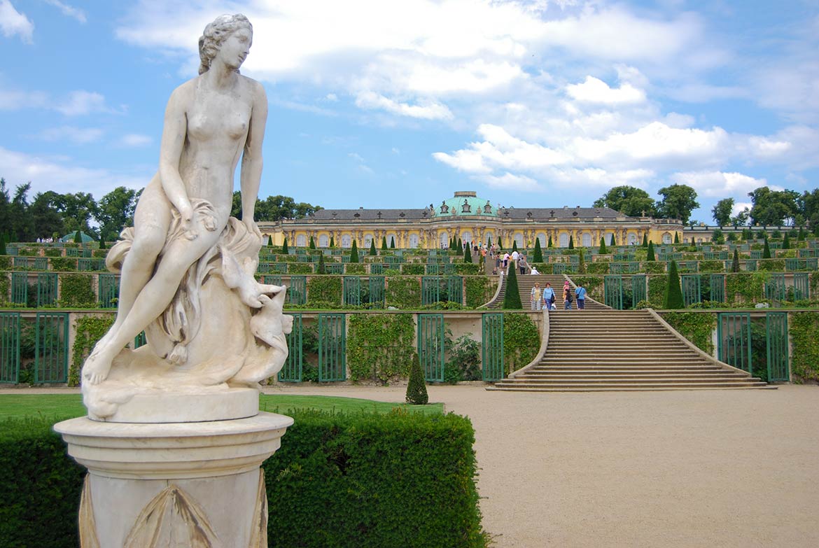 Sanssouci palace and park in Potsdam, Brandenburg
