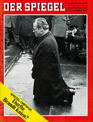 Willy Brandt, Spiegel magazine cover, December, 1970