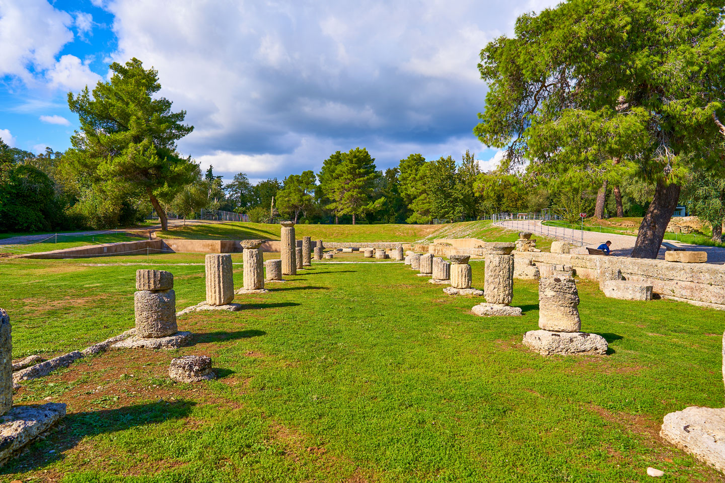 Remains of the Gymnasium of Ancient Olympia, Greece