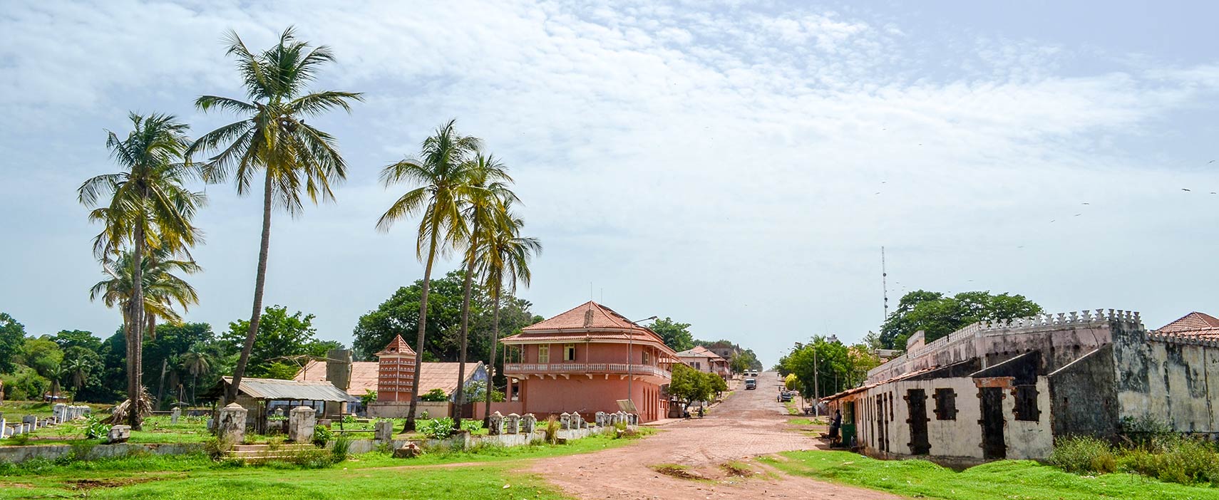 Colonial town of Bafata in Guinea-Bissau