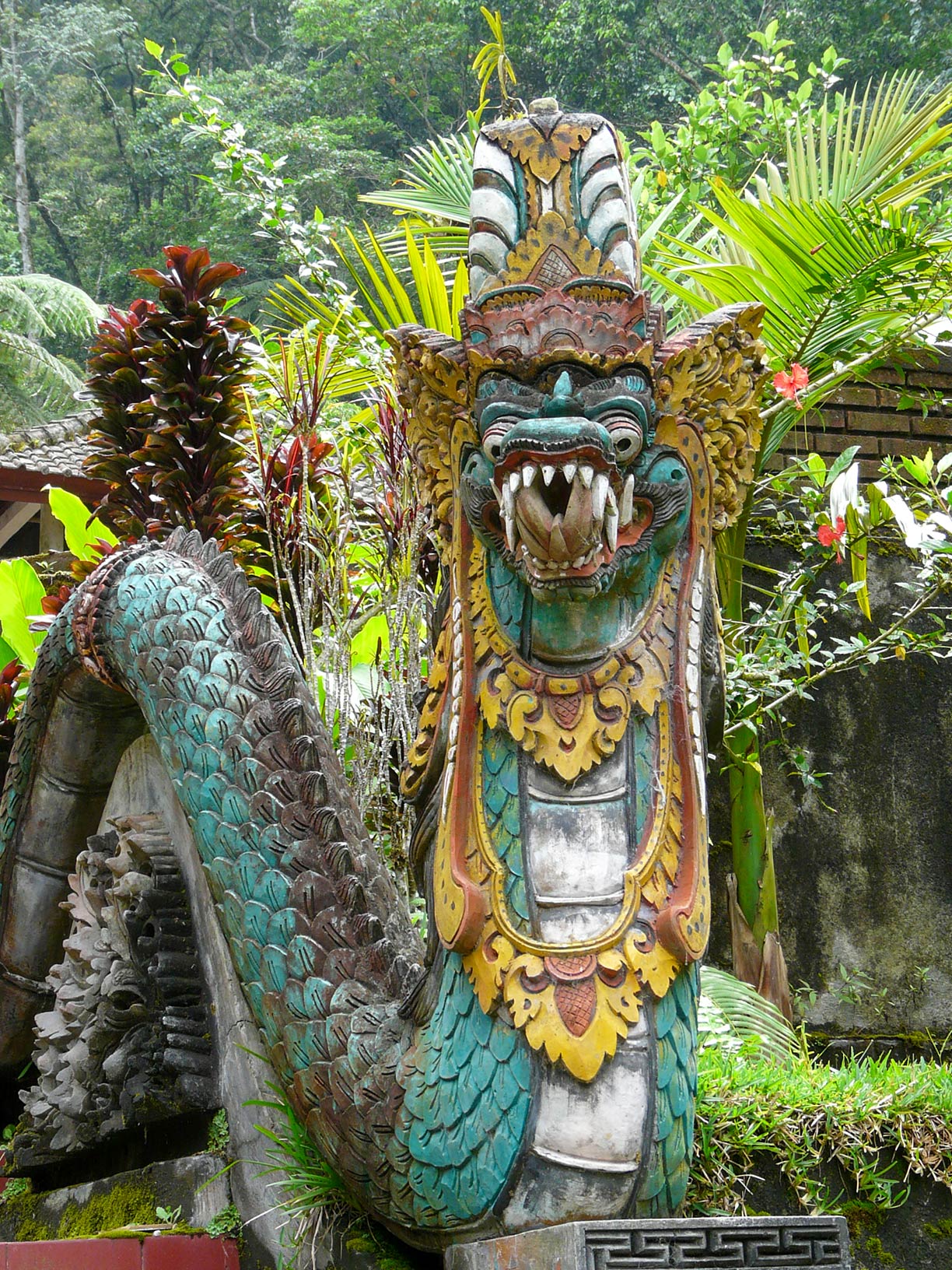 Indonesian Naga, a magical serpent in Southeast Asia