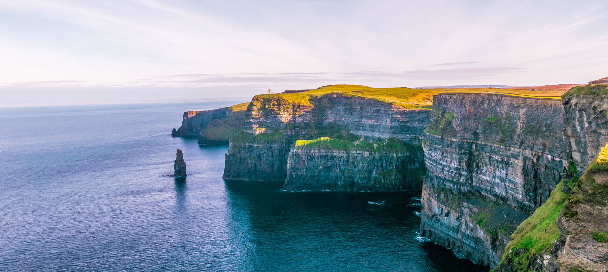The famous Cliffs of Moher in County Clare, Ireland.