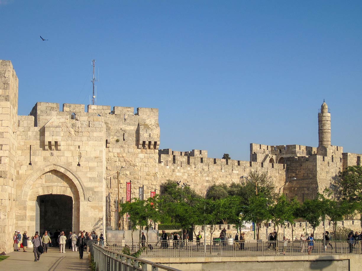 Jaffa Gate and the Tower of David in Eastern Jerusalem
