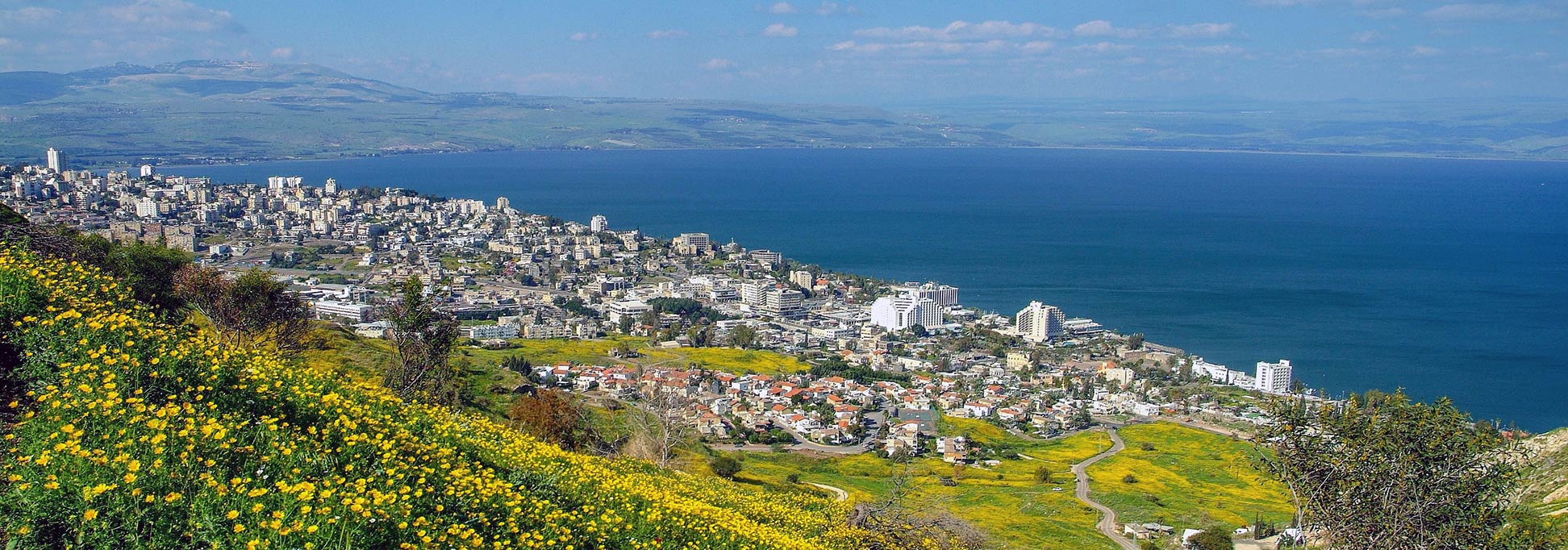 Tiberias town at Sea of Galilee (Lake of Gennesaret), Israel