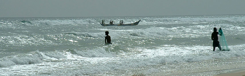 Fishermen near Assouindé village, Côte d'Ivoire