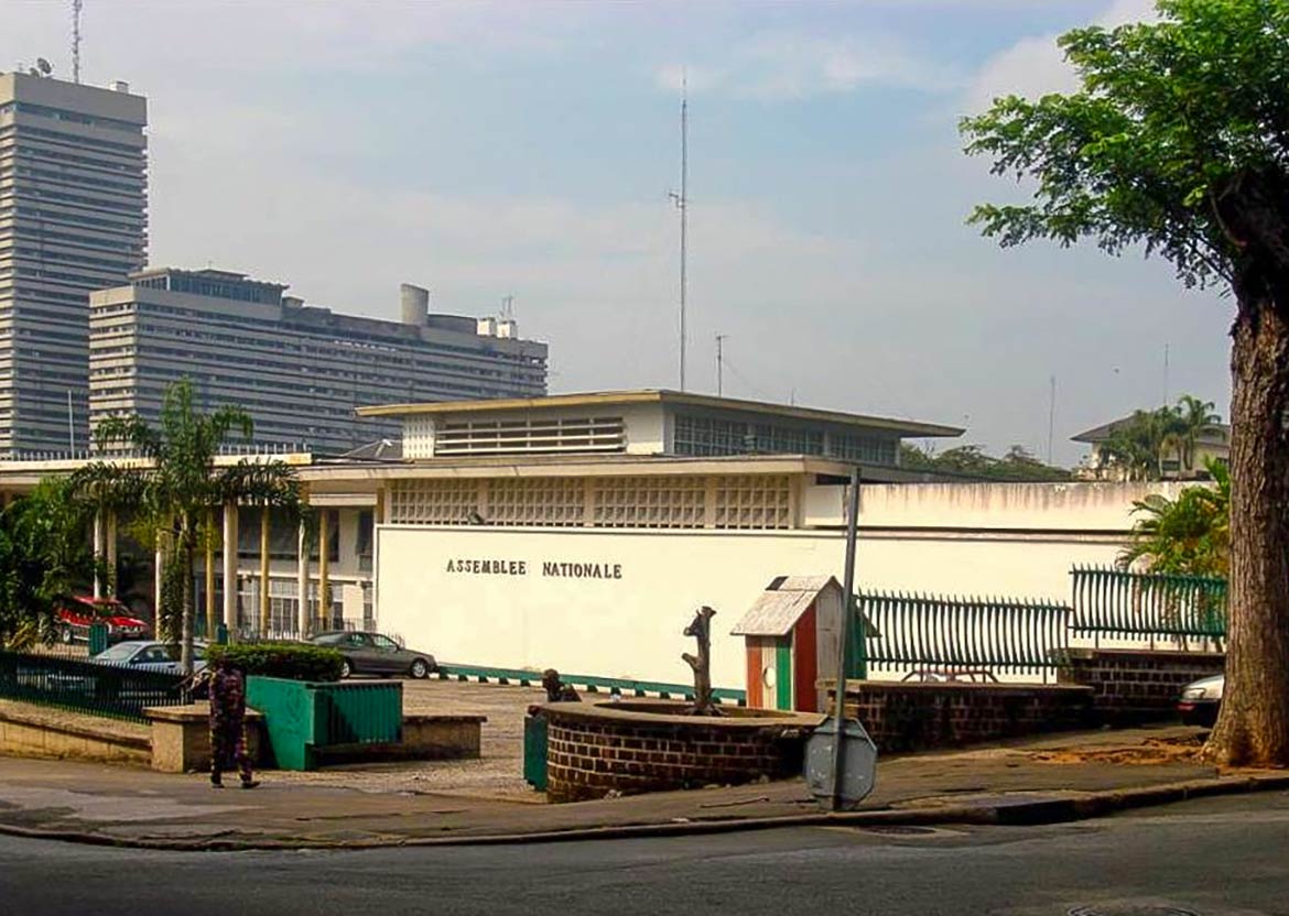 Ivory Coast Parliament building in Abidjan
