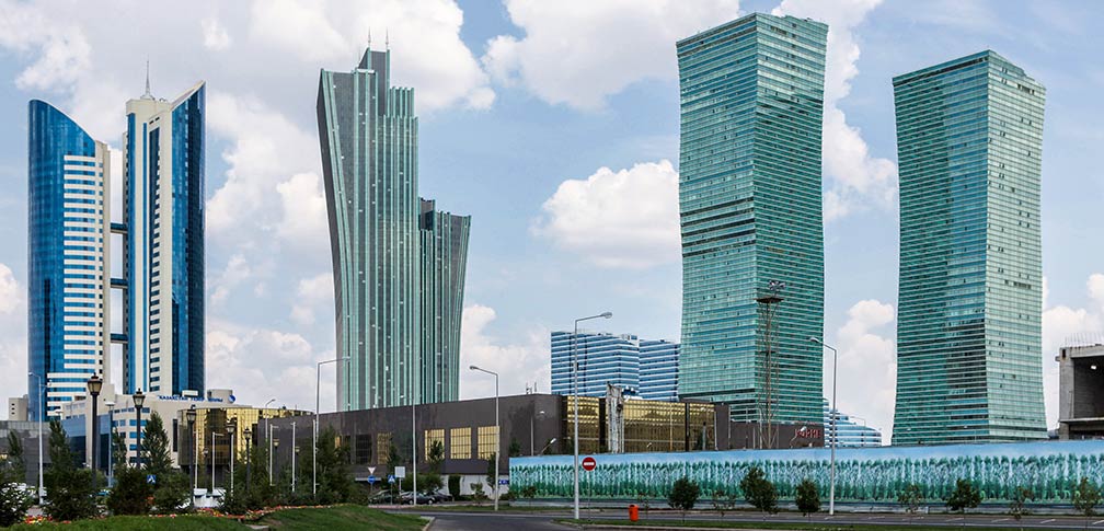 New buildings in Astana's Central Business District