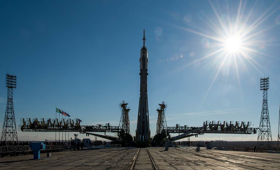 Baikonur Cosmodrome launch pad