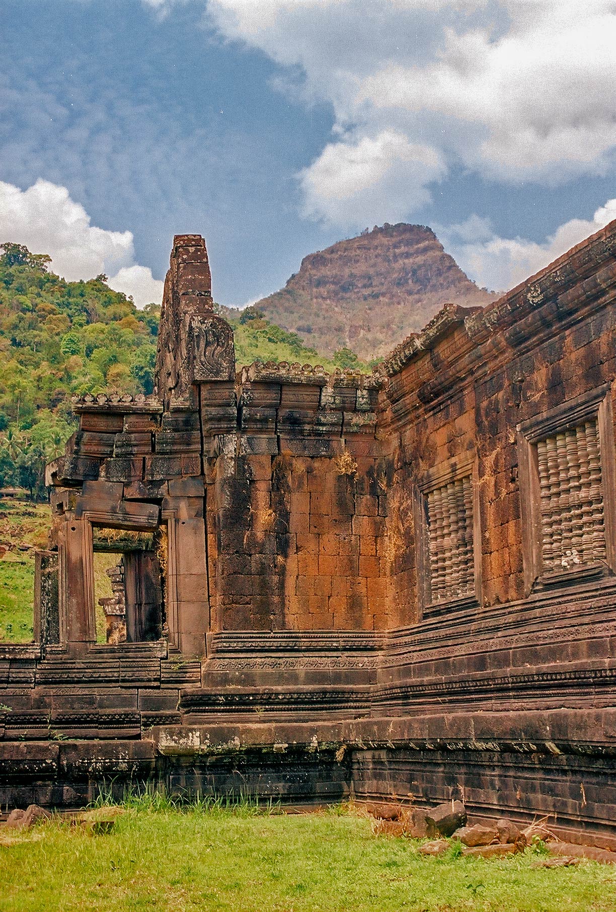 Khmer Hindu temple ruin at Champasak in Southern Laos