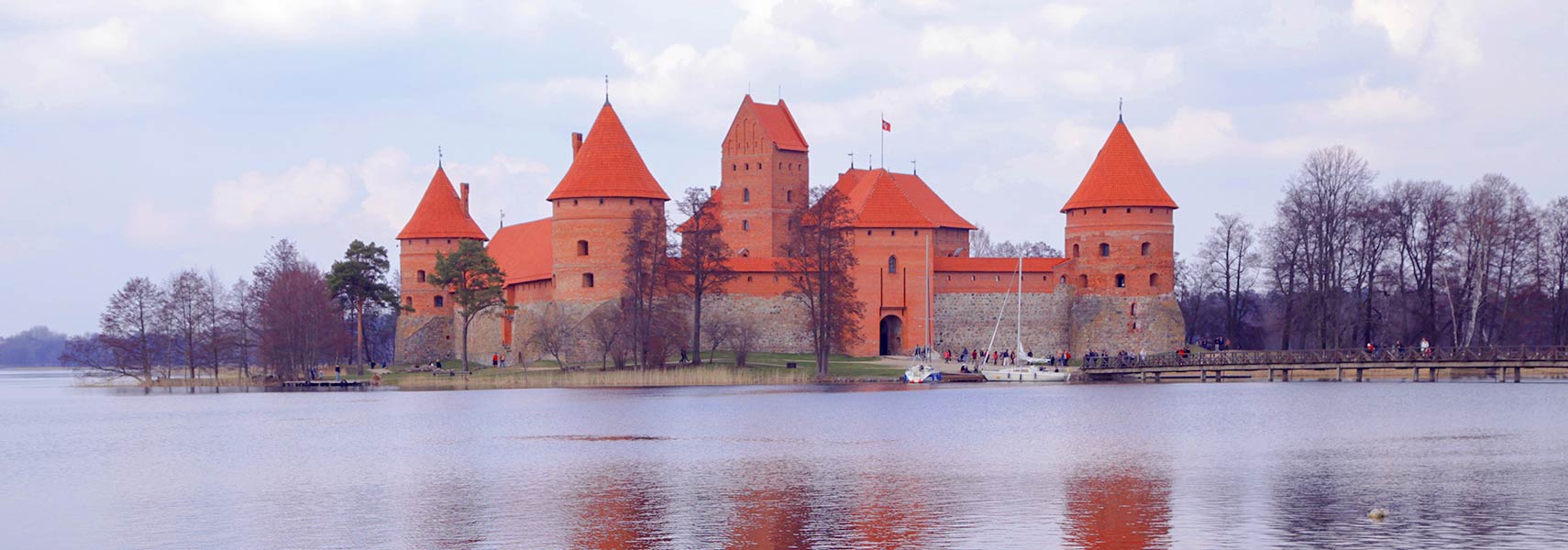 Trakai Castle in Lake Galvė