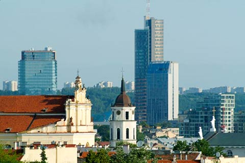 Vilnius, capital city of Lithuania