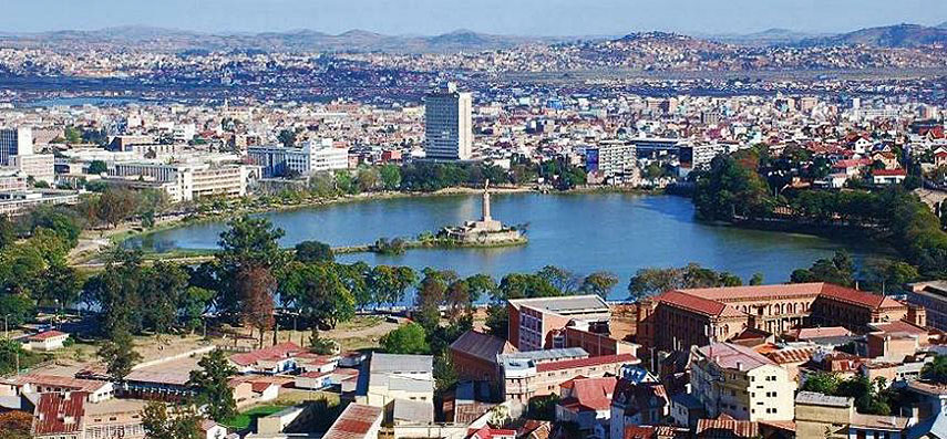 Lake Anosy in central Antananarivo
