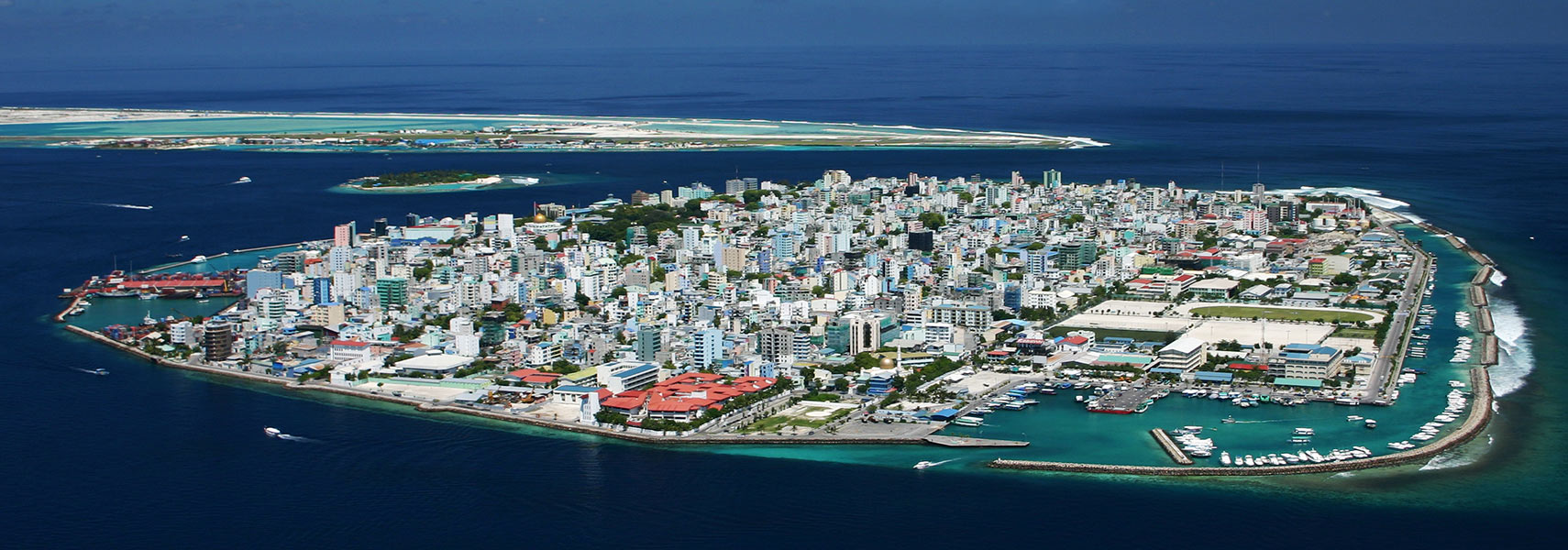 Malé island with the capital of the Maledives