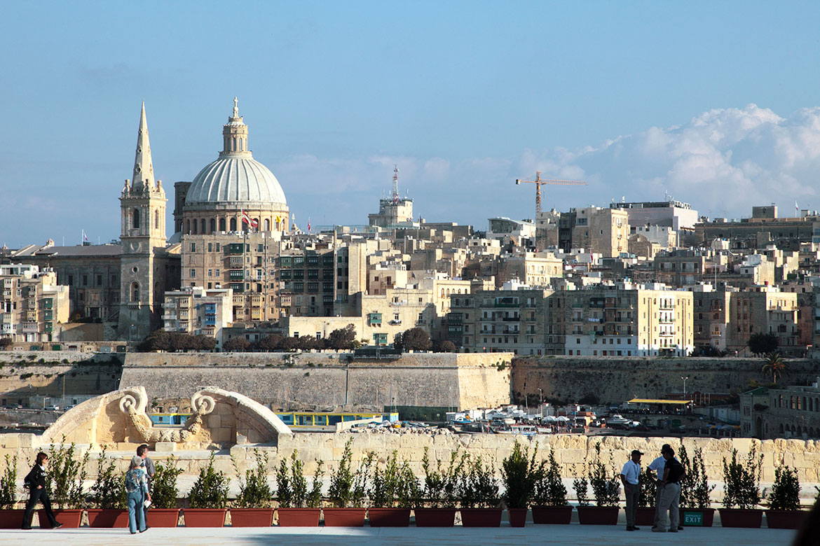 View on Valletta from Fort Manoel