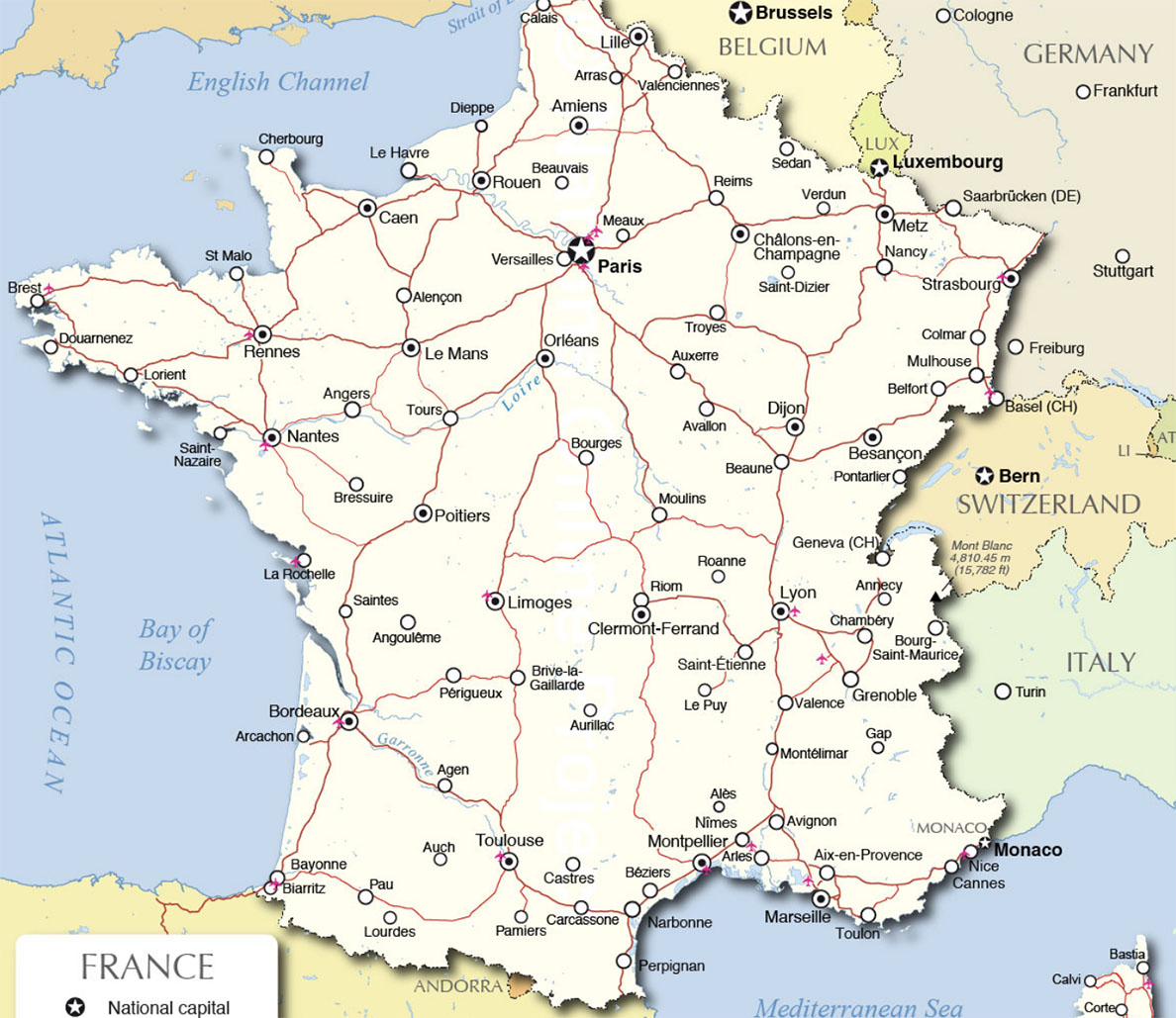 France political map