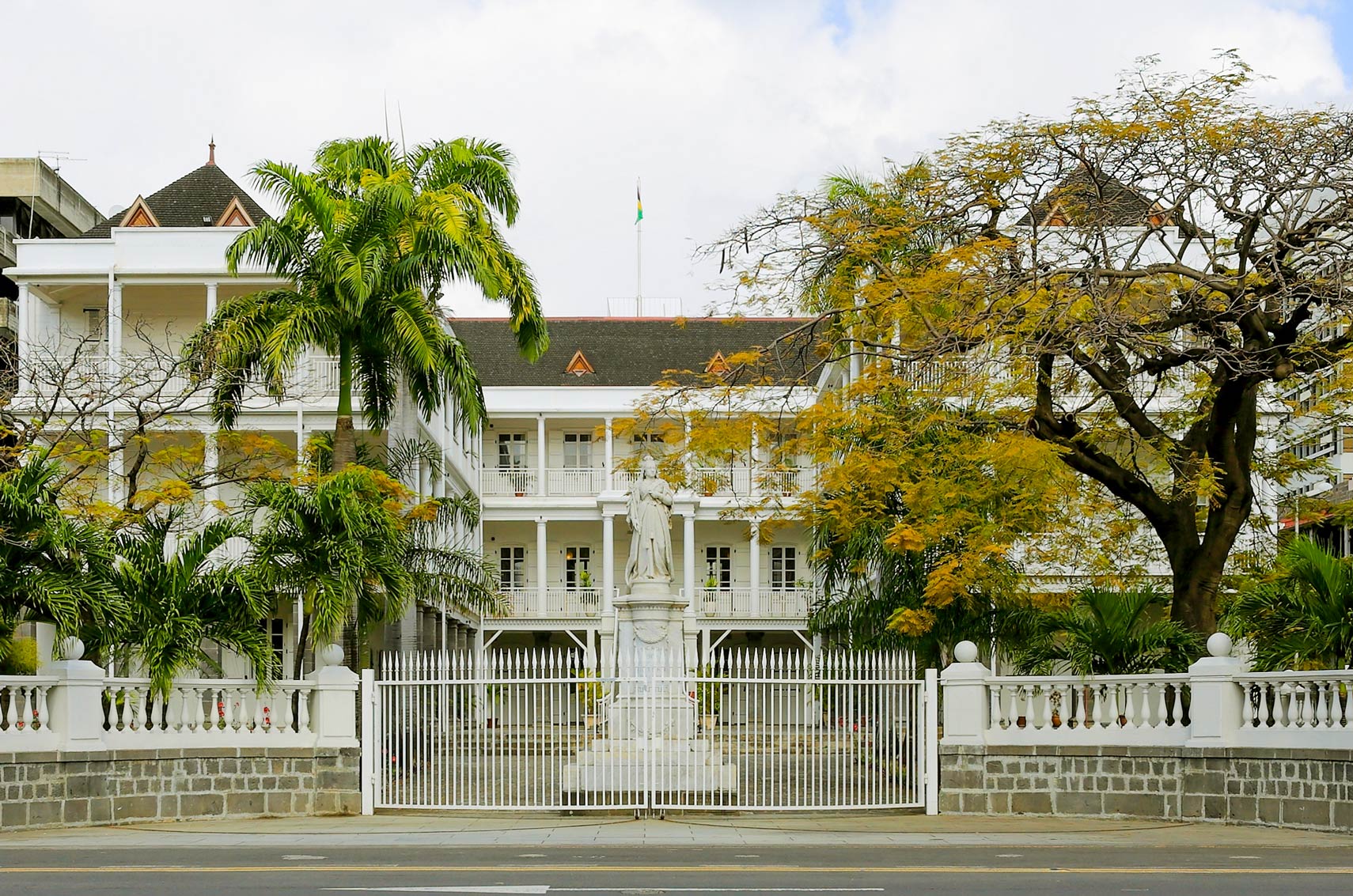Mauritius Parliament building in Port Louis