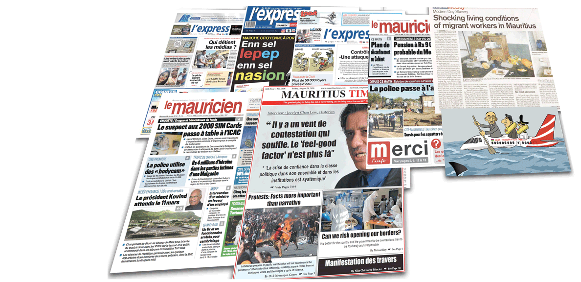 Mauritius newspapers