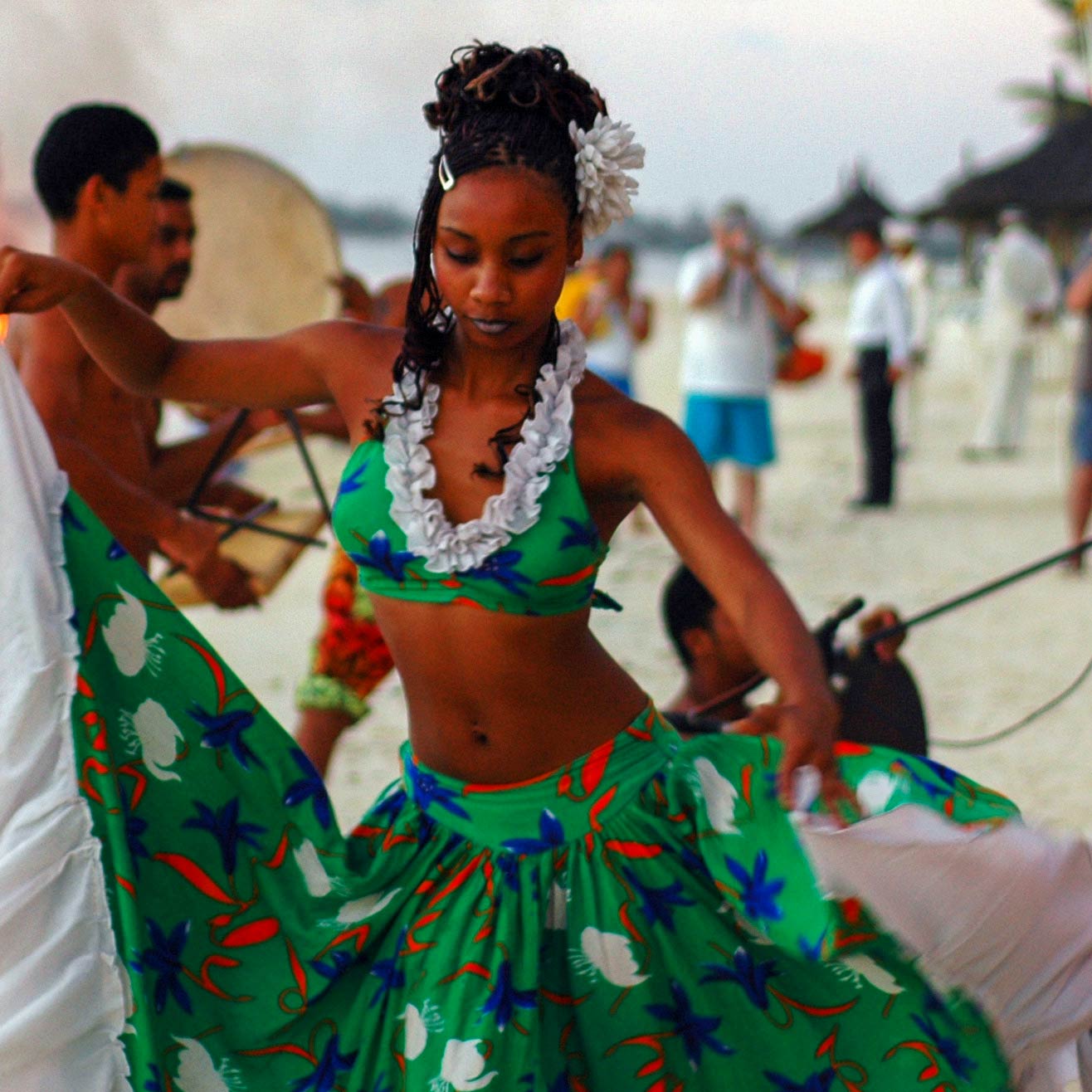 A Sega dancer in Mauritius
