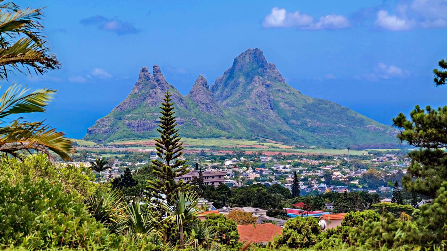 Trois Mamelles peaks, Mauritius