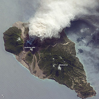 Soufriere Hills volcano Montserrat