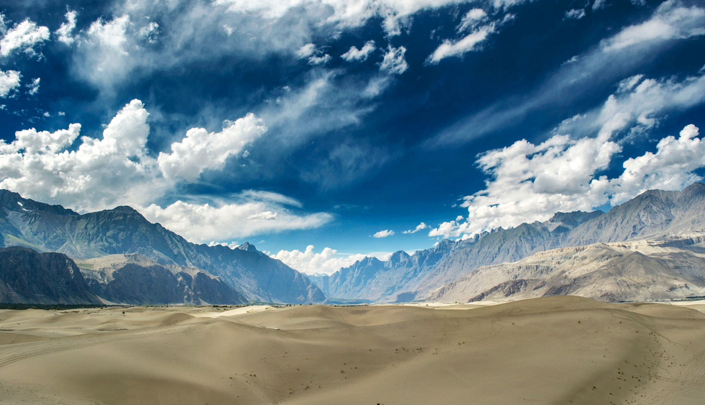 Katpana Desert or Cold Desert near Skardu in Gilgit-Baltistan, Pakistan.
