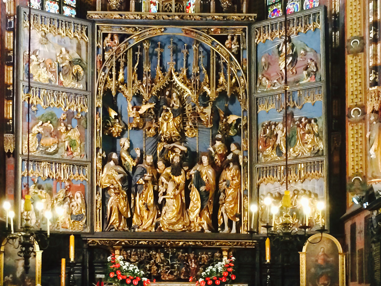 Altarpiece by Veit Stoss in St. Mary's Basilica, Kraków