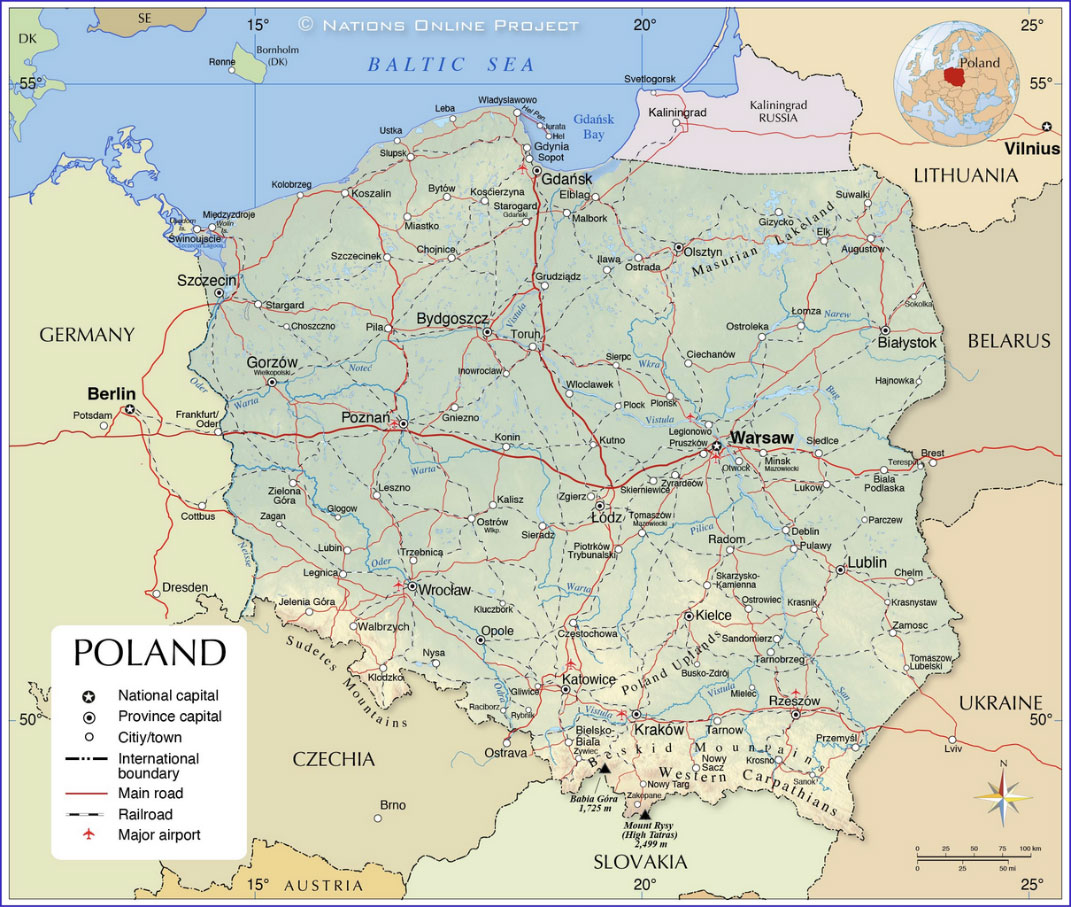 Poland political Map