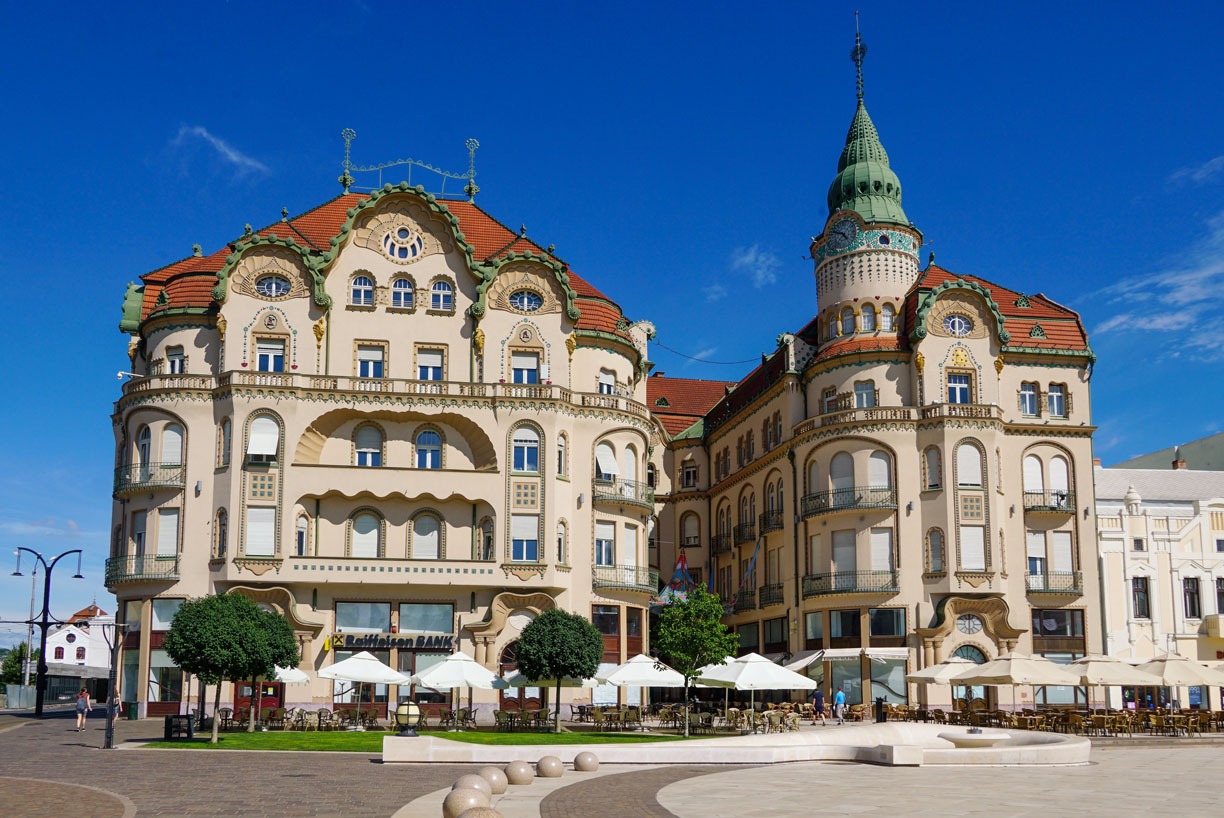 Black Eagle Palace in Oradea, the city known for its Art Nouveau architecture