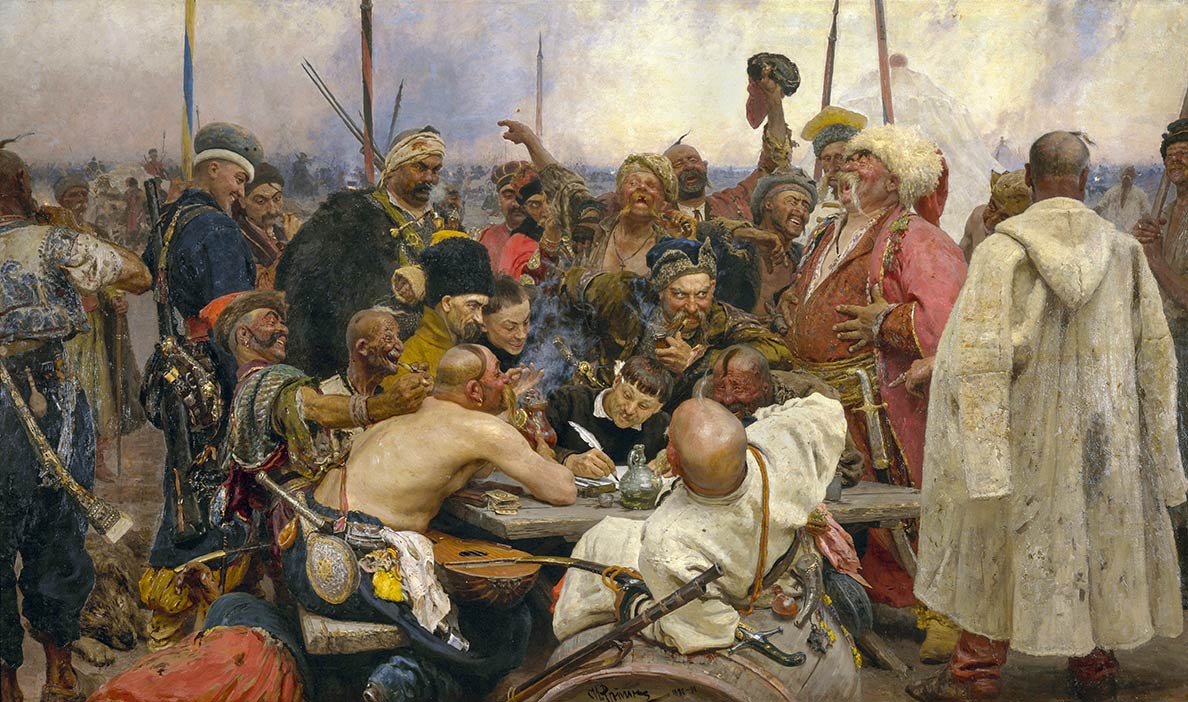 The Zaporozoic Cossacks write a letter to the Turkish Sultan Mehmed IV