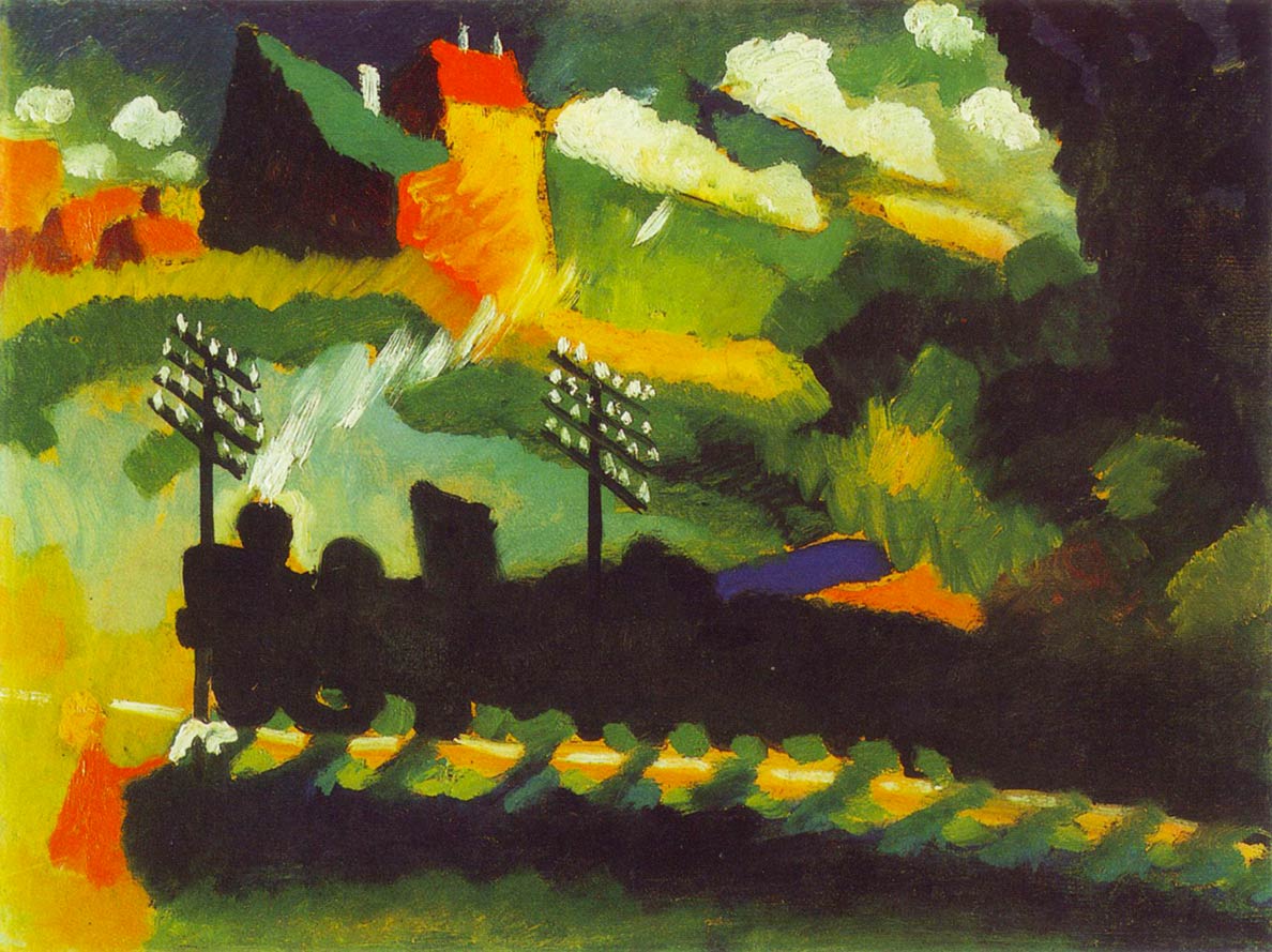 Wassily Kandinsky: Murnau with railway and castle