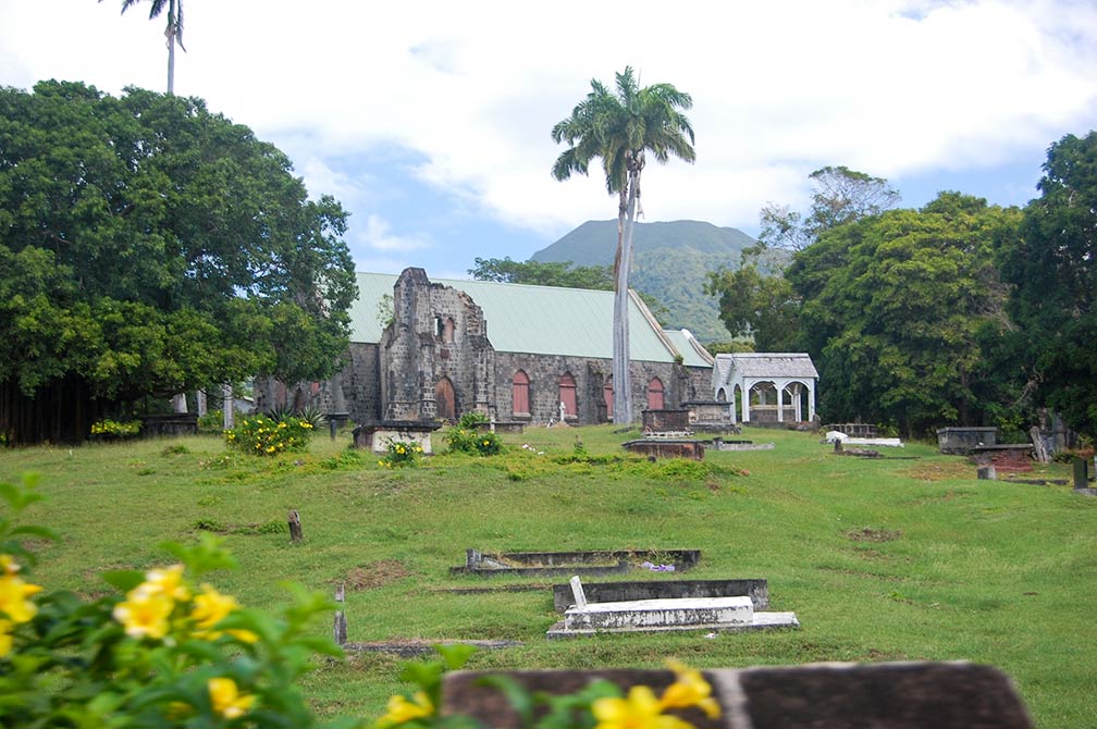 Ruins of Cottle Church, Round Hill Estate, island of Nevis