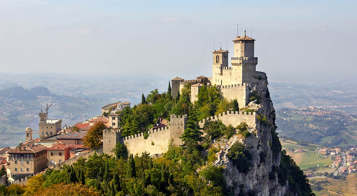 Fortress of Città di San Marino on Mount Titano