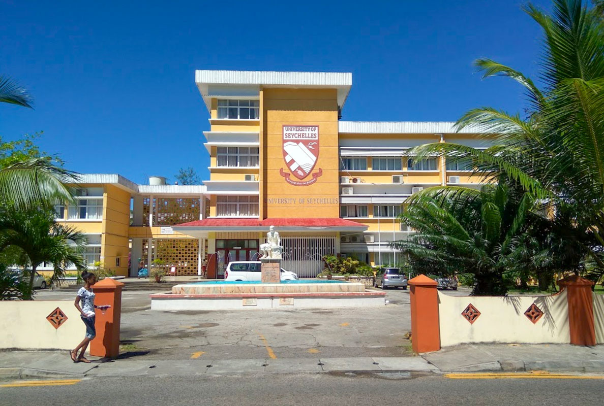 Main building of the University of Seychelles in Anse Royale, Mahé, Seychelles