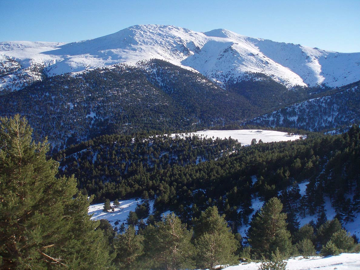 North face of Cabezas de Hierro, Guadarrama mountains in Spain