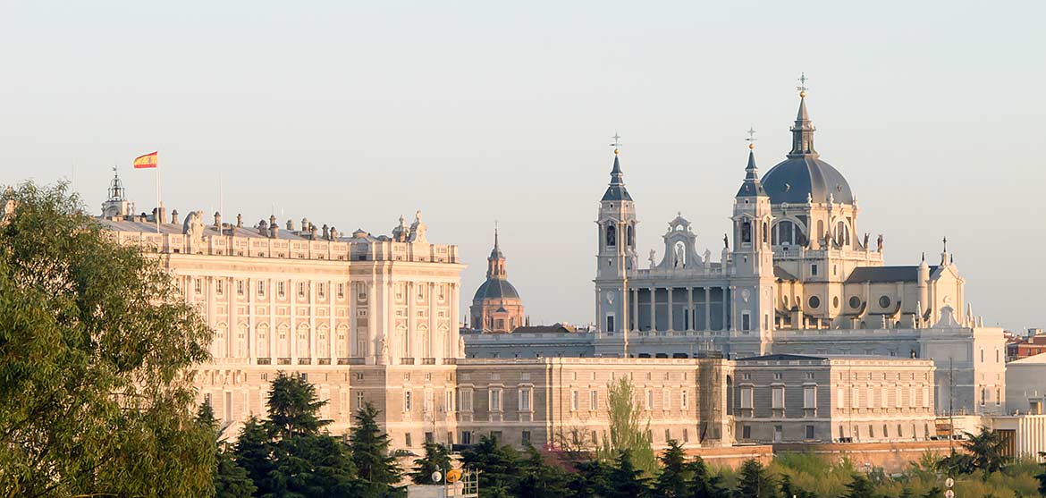 Almudena Cathedral and Royal Palace of Madrid (Palacio Real de Madrid)