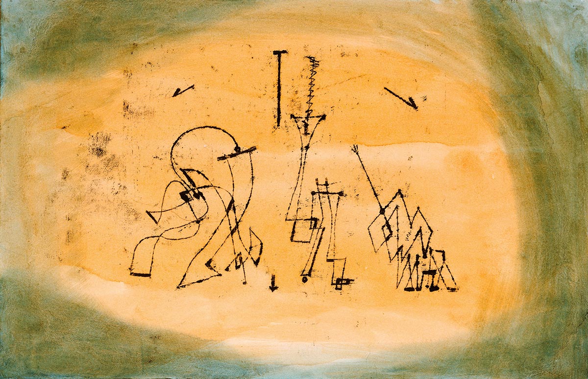 Abstract Trio, drawing by Paul Klee