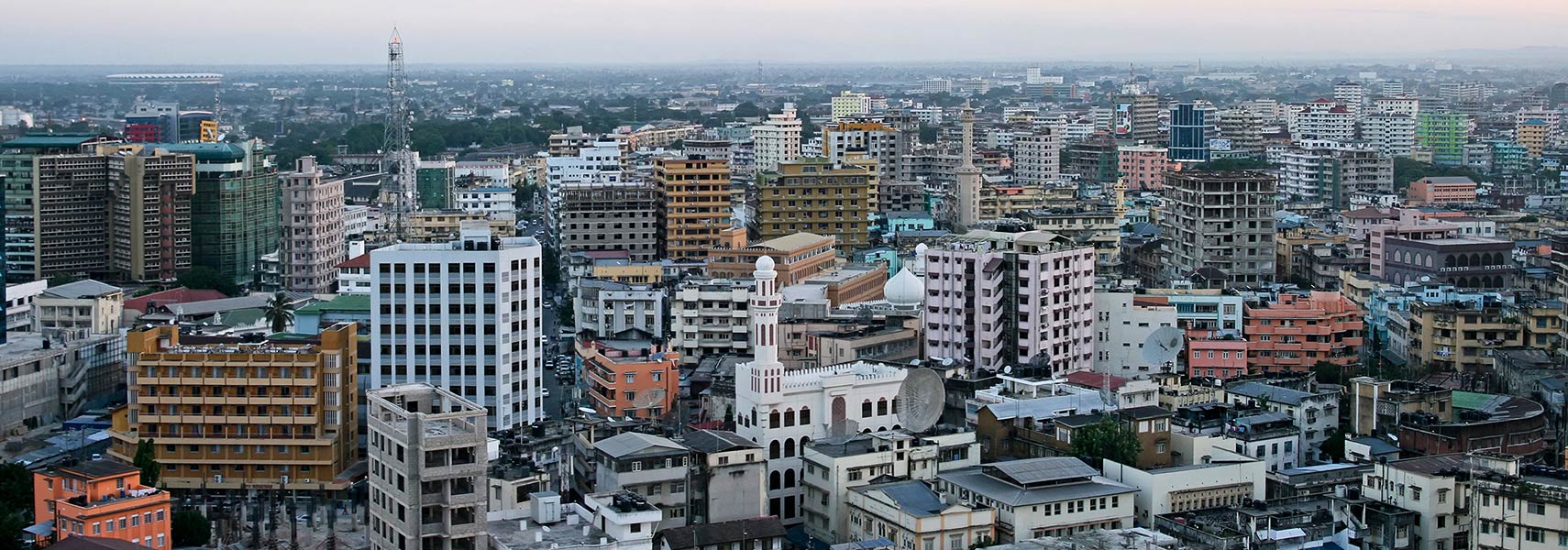 Panorama of Dar es Salaam, Tanzania's economic capital city.